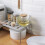 Telescopic & Stackable Shelf Frame Space-Saving Shelf in Kitchen Household Living Room Dormitory Storage Rack 4
