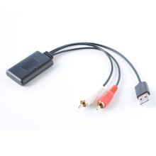4X Module Sans Fil Universel pour Voiture Adaptateur de Musique Rca Câble Audio Auxiliaire Alimenté par USB