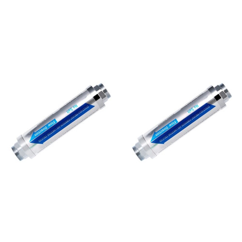 2X Whole House Central Water Softener Scale Filter Prevent Scale Built   Water Pipes 3/4 Interface 1