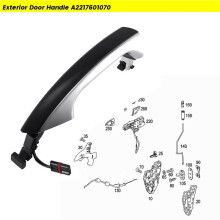 2X Right Exterior Door Handle A2217601070 for S-CLASS W221 S300 S350L S500 S600 2006-2013