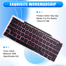 Laptop A1708 Tastenkappen-Set für Pro 13 Zoll A1708 Tastatur Ersatz Reparatur Zubehör UK
