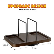 4X Porte-Serviettes de Table, Distributeur Rotatif de Serviettes en Métal avec Salière et Poivrière, Porte-Essuie-Tout sur Pied