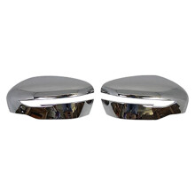 1Pair Silver Rearview Mirror Cover Decorative Cover Protective Cover for Qashqai Murano JUKE 2016-2018