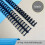 40pcs Plastic 30-Hole Loose Leaf Binders Ring Combs 85 Sheets Capacity for DIY Notebook Album Black 3