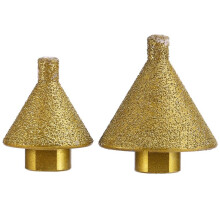 2ST Diamond Avfasande Avfasningsbit för Vinkelslip M10 38mm 50mm Adapter Hålöppnare Fasslipborr