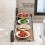 (Gray 48cm)Wall Mount Kitchen Organizer With Foldable Shelves And Hooks For Home Storage 3