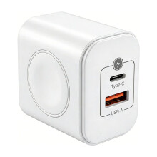 Bloque de Cargador USB C de 23W para Iwatch, Estación de Carga 3 en 1 con Cargador Inalámbrico Incorporado, para Iwatch, para con Enchufe B US