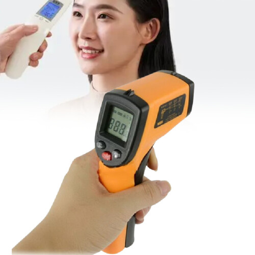 Contact Lcd Non Ir Laser Infrared Digital Temperature Gun Thermometer Tools 1