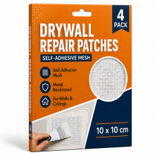 Plasterboard Wall Repair Patch 4 Pack 10x10cm