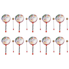 10X Kids Percussion Lollipop Drum, 6Inch