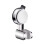 New Unique Horizontal Setting,Suction Cup Handheld Shower  Holder ,Large Shower  Supports,Wall Mounted Silver 2