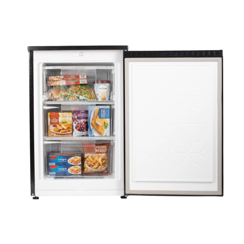 Willow 60L Undercounter Freezer Black 4 Star Rated Reversible Door UK 2