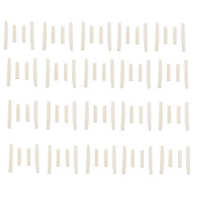 40 Sets of 80Pcs 6 String Acoustic Guitar Bone Bridge Saddle and Nut Made of Real Bone