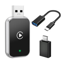 Bezprzewodowy Adapter Samochodowy CarPlay dla Android AUTO WiFi i , Aktualizacja Przewodowego CarPlay do Bezprzewodowego CarPlay z Adapterem