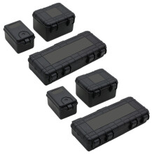 6 Stücke Kunststoff Rc Auto Aufbewahrungs Box Dekoration Werkzeug für Trx4 Axial Scx10 90046 D90 1/10 Rc Crawler Zubehör Schwarz