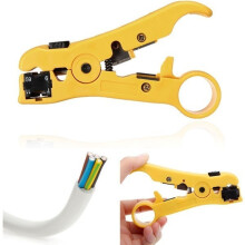 (Yellow) Coax Rotary Coaxial Cable Wire Cutter Stripping Tool Rg59 Rg6 Stripper Rg7 Rg11