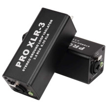 3X PRO XLR-3 Isolatore Stereo Professionale del Loop di Terra 3.5 RCA 6.35 XLR Filtro Antirumore Audio Isolatore Soppressore di Rumore per PC