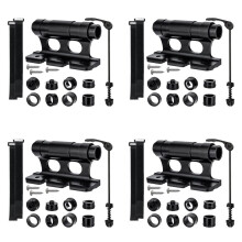 4X Bicycle Rack Car Roof-Top Mount Racks Road Bike Carrier Front Fork Quick Release Fixed Clip Parking Rack Bracket