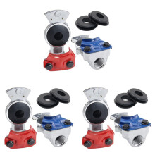 6X Universal Gladhand Emergency & Service Brake Air Hose Coupling Connectors Glad Hands Parts