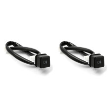 2X Motorcycle Fog Light Lamp Button for Goldwing GL1800 2012-2017 F6B 2013-2017 Black