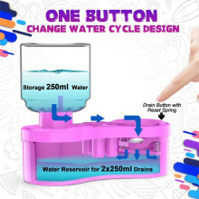 Paint Brush Cleaner with DrainButton Automatic Water Circulation Paint Brush Cleaning Machine Cleaning Bucket Art Tool A