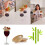 Vinglas Gourmetbricka Bambu Vinglas Lock Vinglasbricka. 1