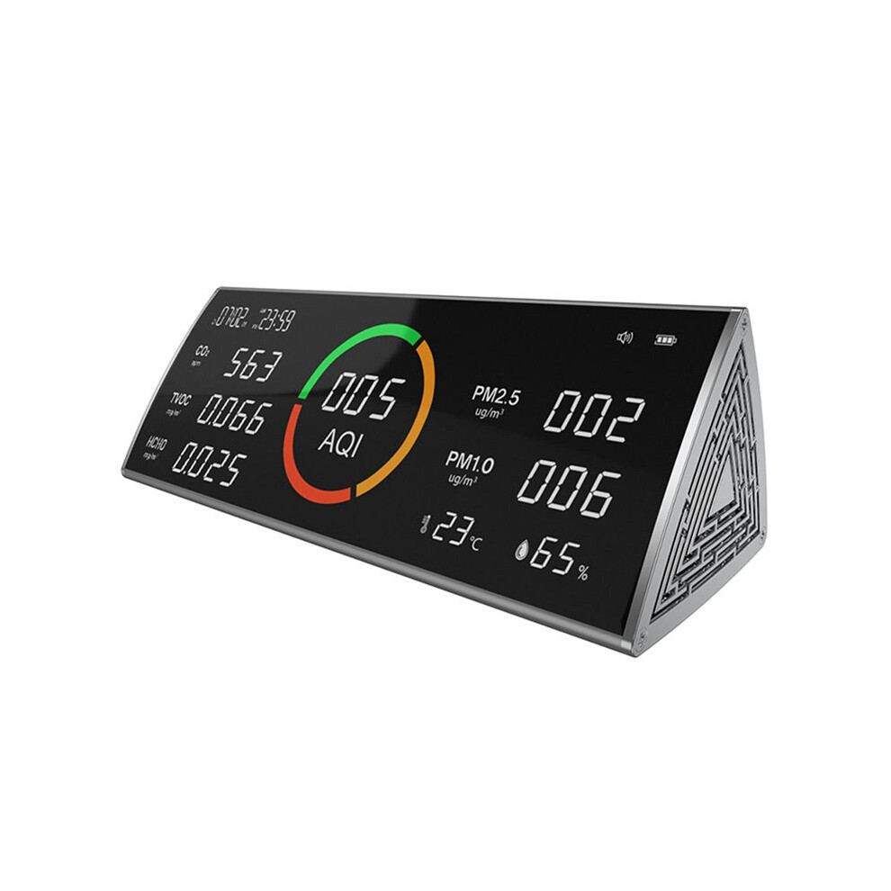 Air Quality Monitor,Testing Carbon Dioxide Detector,Indoor Co2,Tvoc,Pm2.5,Pm1.0,Temperature,Humidity& Display 6032858984298