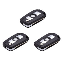 3X Folding Flip Car Keyless Key Shell Fob Fobfodral för 3 5 7 Series Z3 Z4 E38 E39 E46