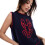 (Crab,L)Maglia senza maniche realistica aragosta texture da donna versatile street style 5