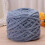 (Gray)Bulky Wool Roving Thread For Knitting Cozy Warm Accessories And Thick Apparel 4