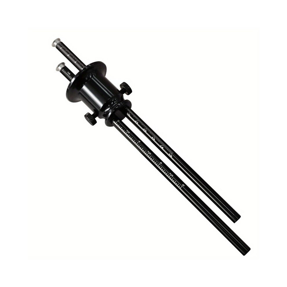 Double Wheel Marking Gauge Aluminum Parallel Drawing Tool Woodworking Marking Scriber Ruler With Inch&Mm Scale A 6031921261632