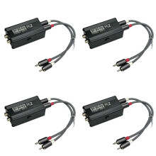 4X Isolatore Audio Ground Loop Filtro Antirumore RCA Isolatore Antirumore RCA Riduttore di Rumore del Segnale Audio per PC