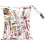 (Owl)Cartoon Pattern Diaper Bag Knitted Flat Fabric Double Zipper Printing Digital 6