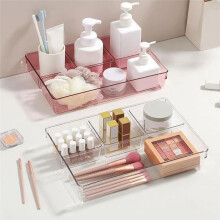 25Pcs Clear Drawer Organizers Storage Box Set Smooth Burr Free Transparent Design Cosmetics Containers Versatile
