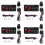 4X 12V BiltäNdningsknapp Motorstarttryckknapp 3 VäXla Racing Panel 2