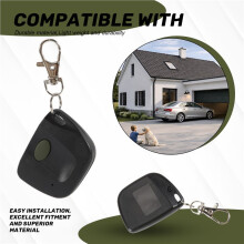 3 PCS Garage Door Remote Compatible with Multicode 300mhz 10 Dip 3089 3060 3070 Gate Opener with Keychain
