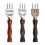 (red) Ice Pick - Sturdy Ice Chipper With Solid Wood Handle,steel Three Pronged Ice Crusher For Bartender 1pc 2
