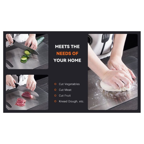 Stainless Steel Cutting Board Antibacterial Mildew-Proof Kitchen Fruit Vegetable Cutting Board Kneading Dough Board 1