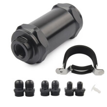Modifica Auto Filtro Benzina 54mm An6 / An8 / An10 Filtro Carburante In Linea E85 Etanolo con Acciaio Inossidabile da 100