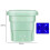 (Blue) Eco-Friendly Folding Washer for Delicate Clothes and Underwear – Space Saving 5
