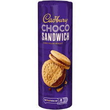 Cadbury Choco Sandwich Biscuit, Chocolate Filled, 260 g (Pack of 1)