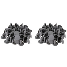 100Pzs 8mm Agujero Gris Clip Embebido de Puerta Remache de Plastico para Coche