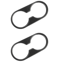 2X ABS Consola Central Soporte de Copa de Agua Cubierta de Panel Ajuste para CX-3 CX3 2017 2018
