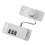2X Fridge Lock, Refrigerator Lock, Keyless One-Click Access, Customizable Password, Child Safety Combination Lock White 2