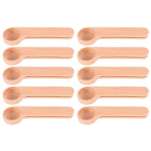 CuillèRe à Café Multifonction en Bois et Clip de Sac D'éTanchéIté de Mesure de Cuisine Clip de Sac de CuillèRe à Soupe en Bois (10 PièCes)