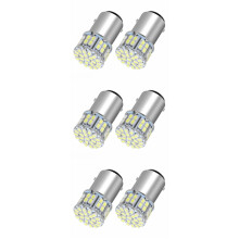 6Pcs 6000K White 1157 50SMD Tail Brake LED Lights Bulb BAY15D 12V
