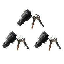 3X 57590-23333-71 Ignition with 6 Keys for Forklift 4P Ignition Lock Cylinder