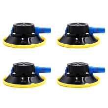 4pcs 4.5Inch 125Mm Concave Vacuum Cup Heavy Duty Hand Pump Suction Cup with M6 Threaded Stud for Cars