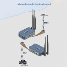 4K 30Hz -Compatible Wireless Extender Video Transmitter Receiver 250M Extender for DSLR Home Gaming Cameras