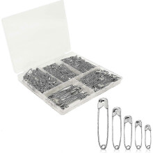 Safety Pins Pack of 300 Clothes Safety Pins Five Compartment Safety Pin Set